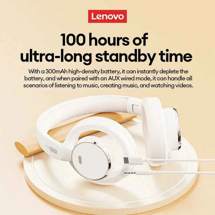 Choice Lenovo Gaming Headset Wireless Bluetooth 6.0 Earphones Foldable Sport Over Ear Headphone with HD Mic Gifts LS116