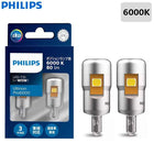Philips LED T10 W5W Ultinon Pro6000 6800K 6000K Style White 80W Super Bright Signal Interior Light Door Readling Lamps 11961, 2x