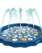 Summer Kids Play Mat Spray Water Mat Giant Cartoon Inflatable Toys Beach Garden Outdoor Game Lawn Swimming Pool Mat Toys for Boys and Girls