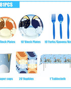 Nuovo cartone animato simpatico cane decorazione festa di compleanno kit cani blu tema buon compleanno piatti tovaglioli tazze stoviglie forniture per bambini