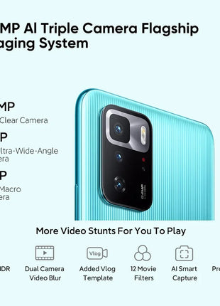 Xiaomi Redmi Note 10 Pro 5G Smartphone Global ROM Dimensity 1100 Octa Core 120Hz 6.6" FHD+ Display 64MP 128GB/256GB 5000mAh NFC