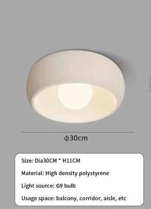 Lampada da soffitto moderna a LED per balcone, ingresso interno per la casa, corridoio, corridoio, lampada a sospensione a soffitto, armadio da cucina, apparecchi Wabi Sabi