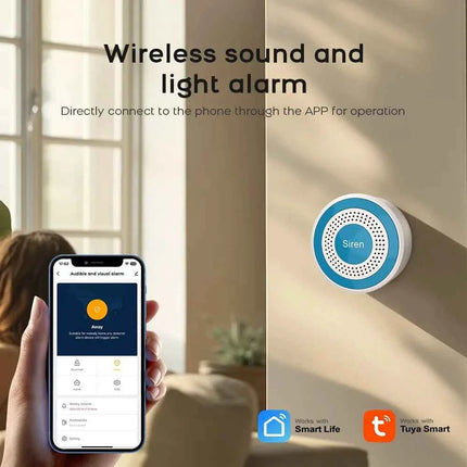 PGST WiFi Alexa Tuya Smart Life Home Alarm Security System Kit Set Home Automation Alarm Security Protection Door Motion Sensor