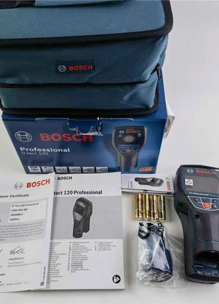 Bosch D-tect 120 Professional Metal Detector Intuitive Radar Scanner  For Almost All Materials High-precision Wall Detector