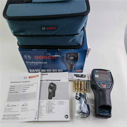 Bosch D-tect 120 Professional Metal Detector Intuitive Radar Scanner  For Almost All Materials High-precision Wall Detector