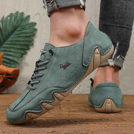 Classic Loafers Trendy Durable Artificial Leather Waterproof Anti Slip Casual Shoes for Outdoor Walking Men’s Motorcycle Boots