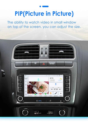 Lettore autoradio Android per VW Polo Golf 5 6 Plus PASSAT JETTA TIGUAN TOURAN SHARAN SCIROCCO CADDY Carplay Audio USB WIFI GPS