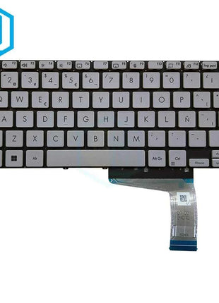 FR LA US SP Silver Black Backlight Keyboard For ASUS Vivobook X1402ZA X1404 X1405 X1403 Laptop Backlit Keyboards silver keycaps