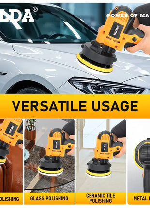 HILDA Lucidatrice per auto elettrica Macchina per ceratura di bellezza per auto Velocità regolabile Levigatura Strumenti per ceretta Lucidatura automobilistica Riparazione graffi