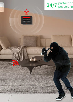 Distanza di trasmissione 500 m 7 pollici GSM LoRa Staniot Versione Sistema di allarme di sicurezza Tuya WiFi 4G Smart Home Kit allarme antifurto Casa