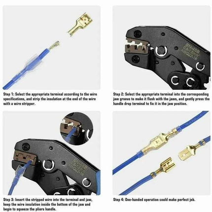 Maschio Femmina Scatola di Filo Cavo Isolato Connettore Macho 2.8/6.3mm Terminali A Crimpare Elettrici Termin Spade Connettori Kit Assortiti