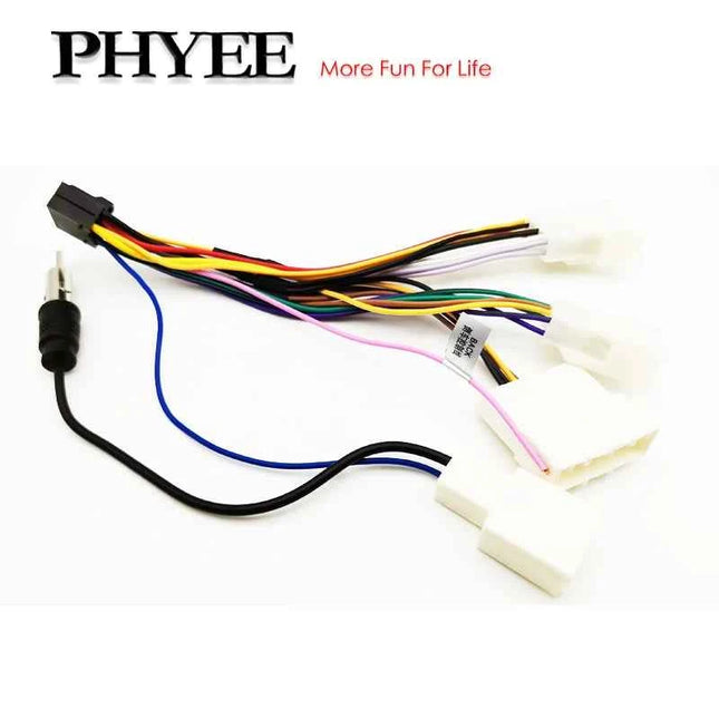 Cablaggio radio Spina a 16 pin Connettore antenna Adattatore cavo unità principale audio per auto per Toyota Corolla Yaris RAV4 Camry Hilux