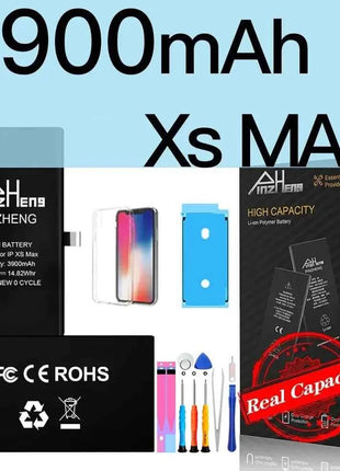 PINZHENG Real High Capacity Battery For iPhone 5S SE 6 6S 7 8 Plus X Xr Xs Max Phone Replacement Bateria Warranty One Year