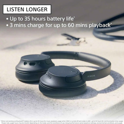 Sony WH-CH720N Wireless Bluetooth Headphones AI Intelligent Active Noise Cancellation Over The Ear Headset with Microphone
