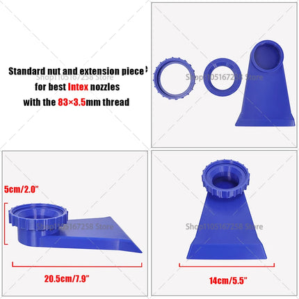 Fontana per Piscina, Ugello a Installazione Diretta Compatibile con Piscine Bestway/Intex, Accessori Estivi per Piscine all'Aperto