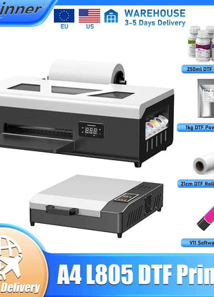 A4 DTF Printer For Epson L805 Head Direct to Film Transfer Printer Impresora A4 dtf For Fabric Hoodies t shirt Printing Machine