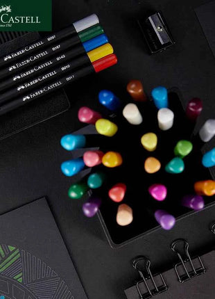 Faber-Castell Oil-Based Colored Pencils Set 48/72 – Professional Sketch & Coloring Pencil Set in Metal Tin Box
