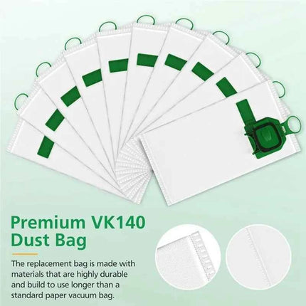 【RABATT】For Vorwerk Kobold Kobald VK140 VK150 Replacement Dust Bag Non-Woven Material Vacuum Cleaner Spare Part 20PCS
