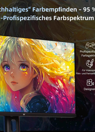 KTC 24 Inch Gaming Monitor 180Hz - 2K 1440P Computer Monitors, Fast IPS Monitor with HDR 400, Adaptive Sync, Up to 185Hz H24T7