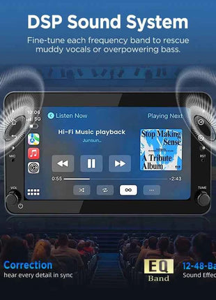 Junsun 7" Wireless CarPlay Android Auto Car Radio for Alfa Romeo 159 Brera spire Sportwa GPS Stereo Multimedia WiFi 4G 8core RDS