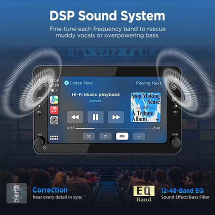 Junsun 7" Wireless CarPlay Android Auto Car Radio for Alfa Romeo 159 Brera spire Sportwa GPS Stereo Multimedia WiFi 4G 8core RDS