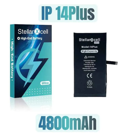 StellarXcell Ultra High Capacity Battery For iPhone7 8Plus 11 12Mini 13ProMax X XS XR 14plus 15Pro  show 100%healthy