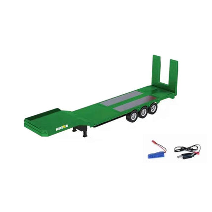 HUINA 1501 770S Alloy Tractor 19CH RC Truck 1/18 2.4G remote control Engineering Trailer Truck with Light Sound Toys XMAS Gifts