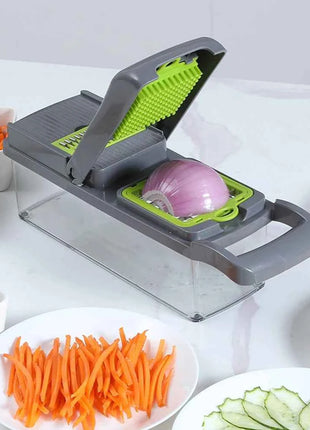 14/16 in 1 Multifunctional Vegetable Chopper Onion Chopper Handle Food Grate Food Chopper Kitchen Vegetable Slicer Dicer Cut