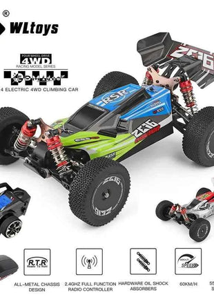 WLtoys 144001 1:14 RC Racing Car 65Km/H 2.4G Remote Control High Speed Off-Road Drift Shock Absorption Adult Boys Toys Kids Gift