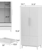 Z Robusto mobili in legno Camera da letto Moderna grigia Ampio spazio di archiviazione Armadi guardaroba Para Habitacion Q