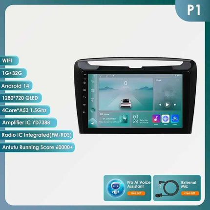 Hizpo 2Din Android 14 Car Multimedia Player for Lancia Ypsilon 2012 - 2020 GPS Carplay Autoradio 360Cam 4G AI Intelligent Screen