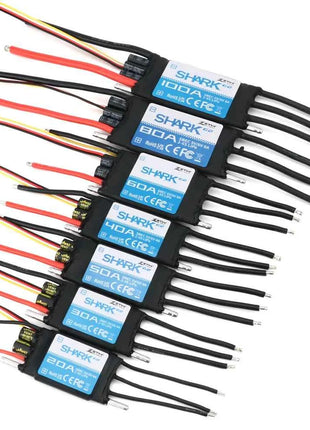 ZTW 32-Bit ESC Shark G2 20A 30A 40A 50A 60A 80A 100A SBEC 5V/6V 8A Brushless Speed Controller for RC Boat Underwater Thruster