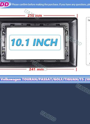 UAXDD Android pannello telaio auto per il 2009 VW TOURAN PASSAT GOLF TIGUAN T5 9 10 POLLICI cavo cablaggio video decodificatore navigazione canbus