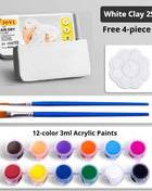 250g/500g White Ceramic Clay Bake-Free Air-Drying Clay Stone Plasticine Students DIY Handmade Tool Sculpture Soil Ceramic Doll Clay