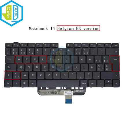 Belgian AZERTY French Keyboard For Honor MagicBook 14 15 Pro Nb1-WAQ9HNR Boh-WAH9HN HBL-W19 W29 Belgium EU Notebook Keyboards