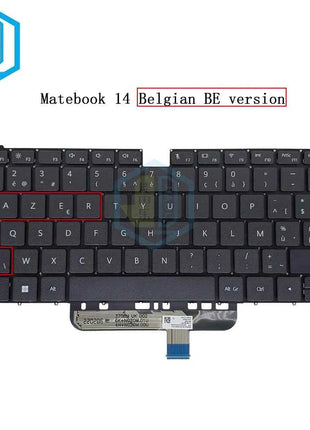 Belgian AZERTY French Keyboard For Honor MagicBook 14 15 Pro Nb1-WAQ9HNR Boh-WAH9HN HBL-W19 W29 Belgium EU Notebook Keyboards