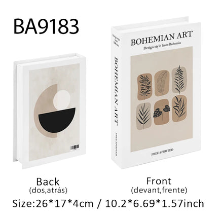 Boho Bauhaus Picasso Matisse Cucina Libri finti Decorazione Tavolino di moda di lusso Scatola portaoggetti decorativa Decorazione estetica
