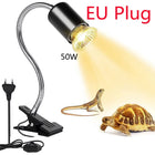 Reptile Heat Lamp With US EU Power Cord Rotatable Basking Spot Light Simulated Sunlight For Turtle Lizard Dimmable Heating Lamp