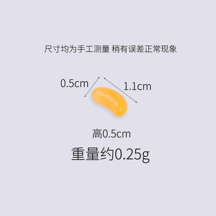 20pcs Mini Candy Fondant Fruit Candy Pop Artificial Candy Beans Miniature Food Play Handmade Simulation Home Decor Decorations