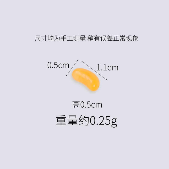 20pcs Mini Candy Fondant Fruit Candy Pop Artificial Candy Beans Miniature Food Play Handmade Simulation Home Decor Decorations