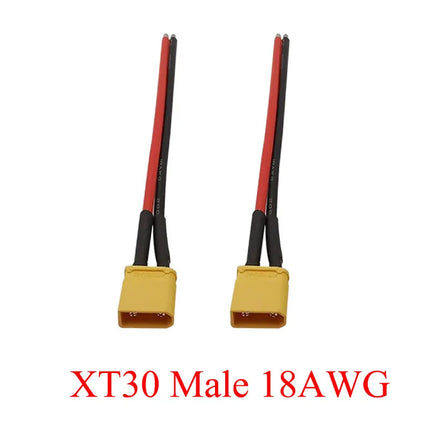 XT30 XTR30U XT60 XT60H XT90 Connettore maschio e femmina con cavo in silicone 10AWG/12AWG/16AWG/18AWG 100mm per cavo batteria RC
