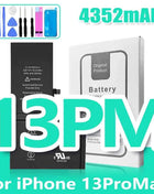 0 Cycle High Capacity Battery For iPhone 11 11Pro 12Pro 12 13 14 13Pro 14Pro Max Mini Phone Bateria + Free Tool Kit
