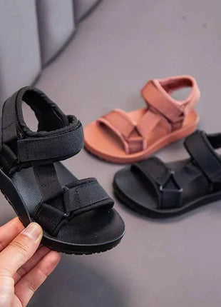 Sandali Estivi 2026 per Ragazzi, Scarpe Casual per Bambini, Calzature Scolastiche in Gomma Traspiranti con Punta Aperta, Sandali da Spiaggia per Ragazzi