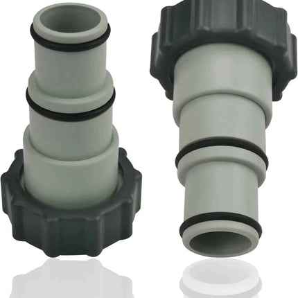 Adattatore per Piscina, Connettore a Serpentina da 32/38mm a Filettatura da 2 Pollici, 2 Pezzi, Adattatore per Pompa Filtro a Sabbia Intex Bestway