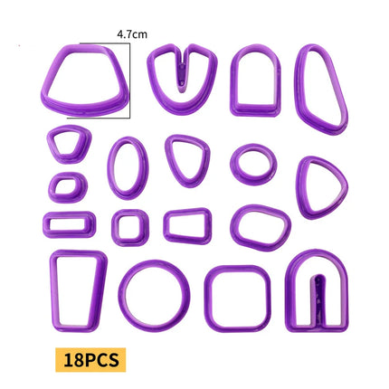 Stampo per plastilina fai-da-te per bambini Accessori per argilla da modellare Kit di strumenti per plastilina Set di plastica Stampo per coltelli Giocattoli educativi per bambini Regali
