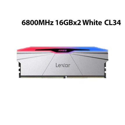 Lexar ARES RGB DDR5 RAM 16GBx2 6800MHz/6400MHz Intel XMP 3.0/AMD EXPO Desktop Memory for PC Gaming Computer Memory