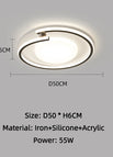 Black circular 50CM / 3 Color No Remote
