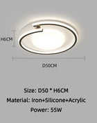 Lampada da Soffitto LED Ultra Sottile Creativa con Telecomando, Luci per Soggiorno, Decorazione Casa, Lampada a Sospensione per Camera da Letto Bambini e Sala da Pranzo