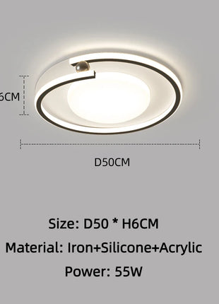 Lampada da Soffitto LED Ultra Sottile Creativa con Telecomando, Luci per Soggiorno, Decorazione Casa, Lampada a Sospensione per Camera da Letto Bambini e Sala da Pranzo
