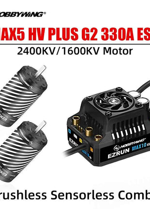 HOBBYWING EzRun ESC Motor Combo Brushless Sensorless 330A ESC 6V/7.4V/8.4V IP67 5690 56118 Brushless Motor For 1/8 1/7 RC Cars